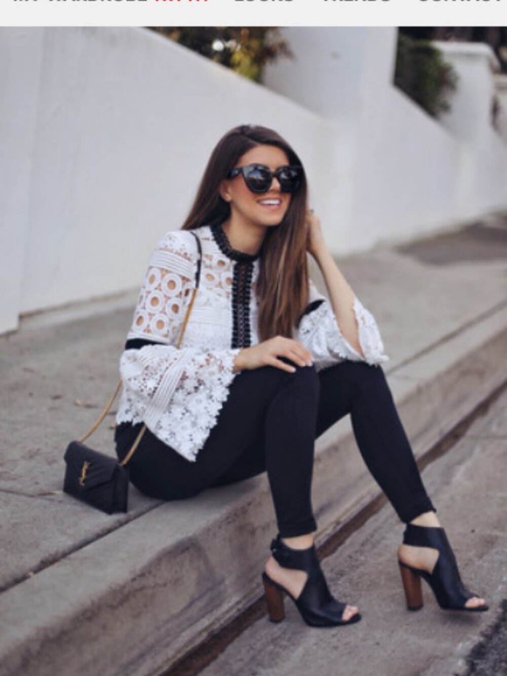 Cherish Cotton Lace Top/Blouse - Size S